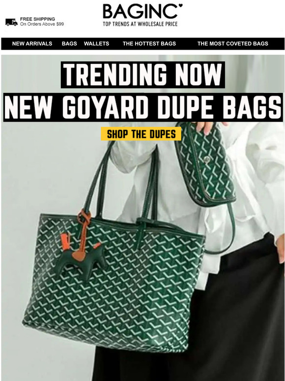 BAGINC : BGLAMOUR LIMITED: NEW IN: Goyard Boheme Hobo Dupes