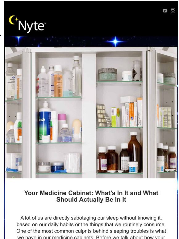 Your Sleep Medicine Cabinet 💊 🌿