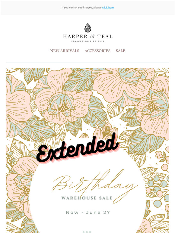 🥳 EXTENDED:  Warehouse Sale