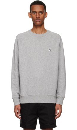 Maison Kitsuné - Gray Cotton Sweatshirt