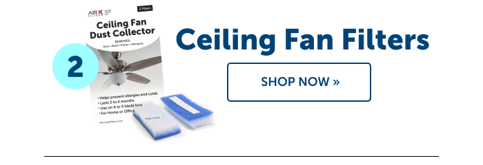 Click to shop ceiling fan filters and save 20%!