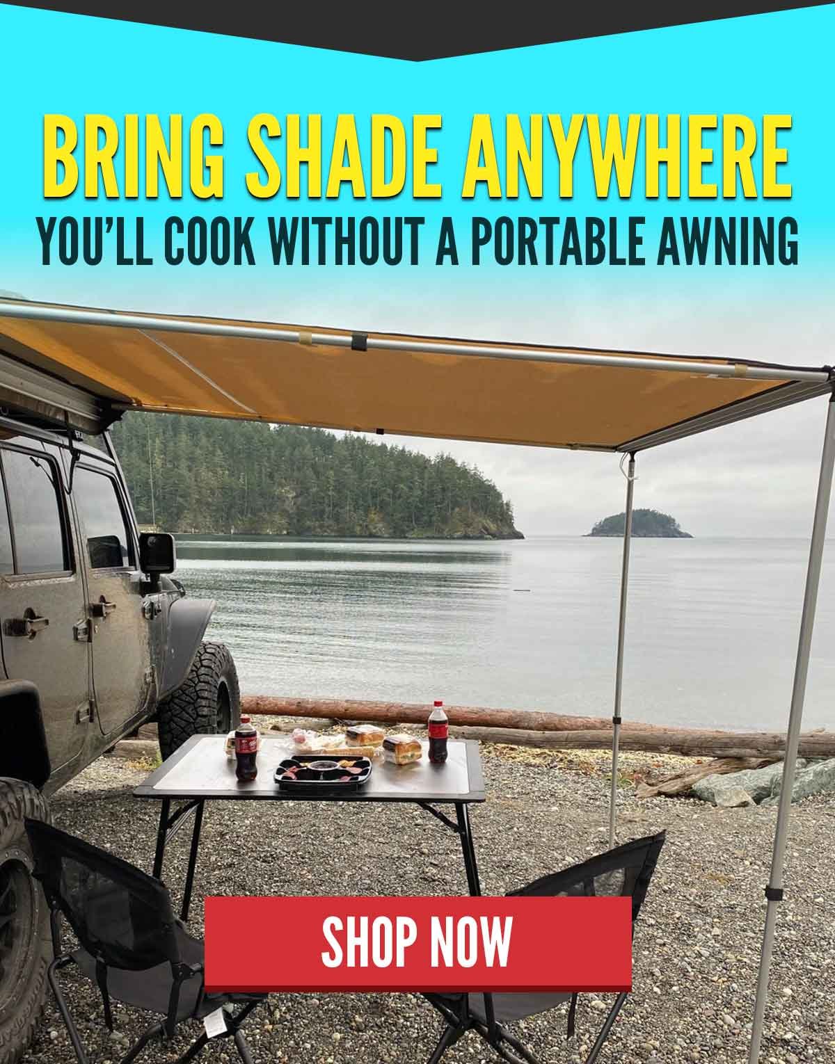 Bring Shade Anywhere You Cook Out With A Portable Awning