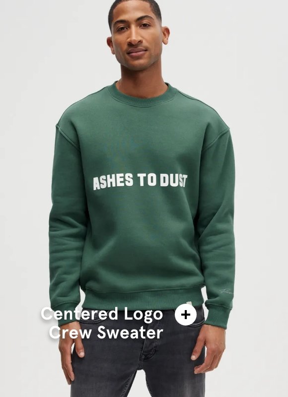 Centered Logo Crew Sweater