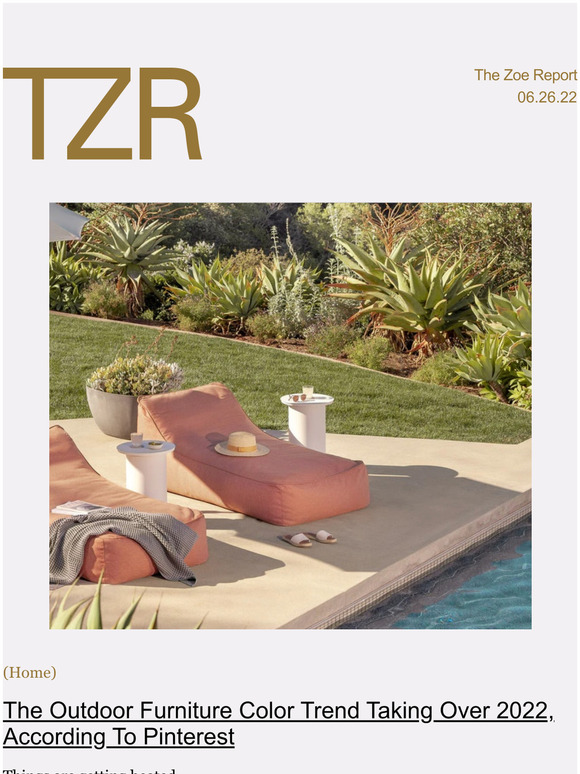 The Zoe Report The Outdoor Furniture Color Trend Taking Over 2022