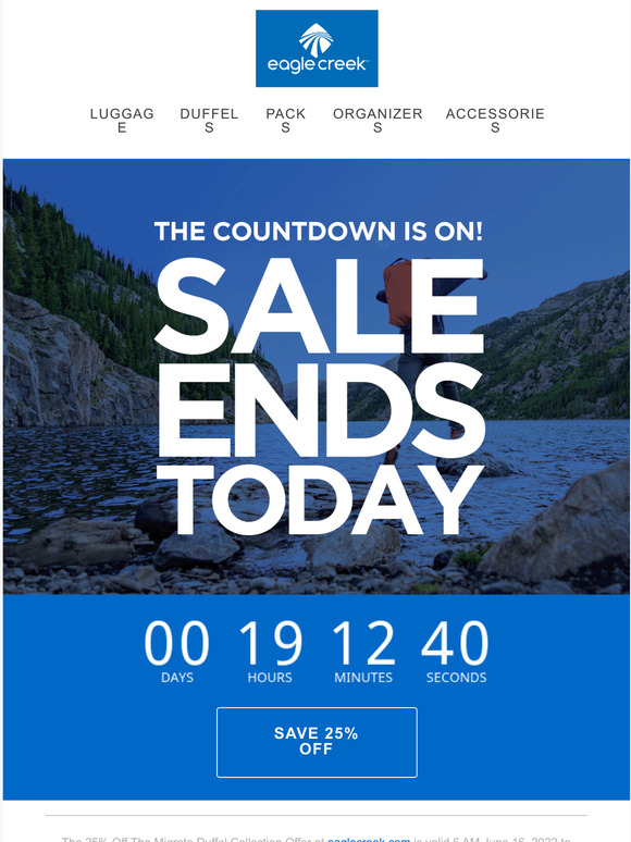 Don't Wait. Sale Ends Tonight!