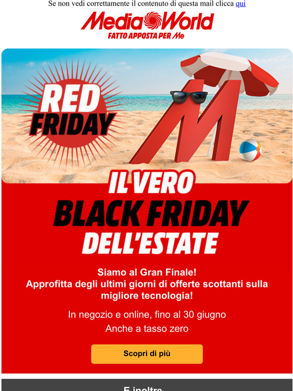 Red Friday: ultima possibilità