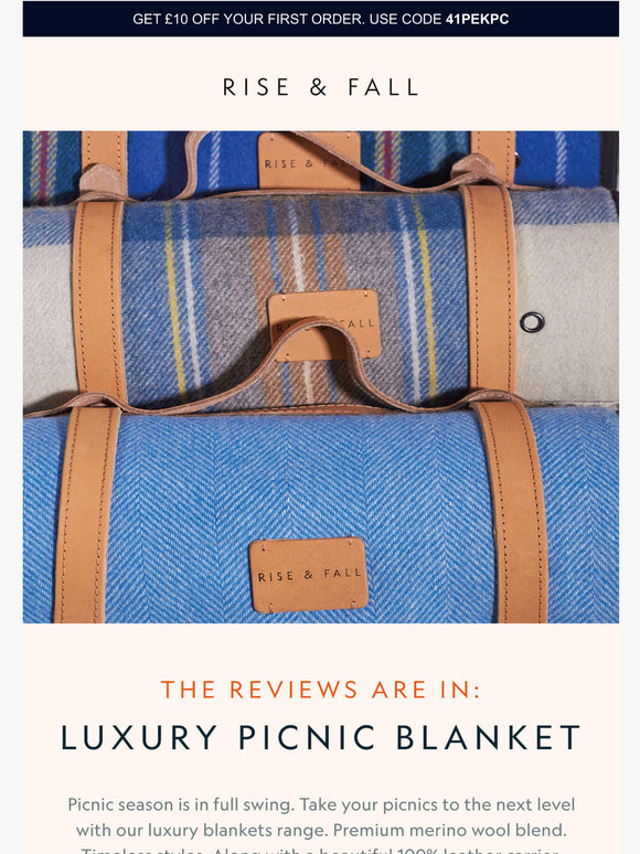 Rise&Fall Why you'll love our luxury picnic blanket Milled
