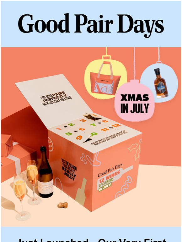 Good Pair Days Just Launched Christmas In July Wine Advent Calendars
