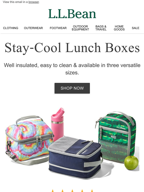 L.L.Bean Lunch Boxes for Kids of All Ages Milled