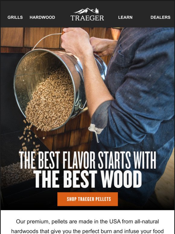 The Best Flavor Starts with the Best Wood