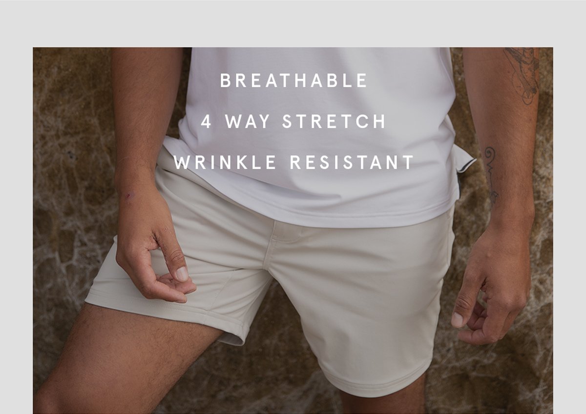 BREATHABLE | 4 WAY STRETCH | WRINKLE RESISTANT