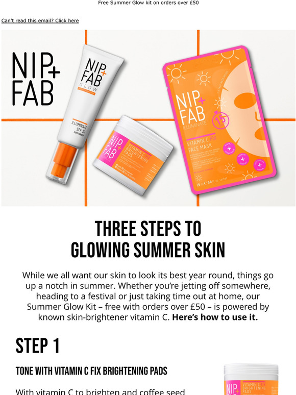 Your step by step routine for juicy summer skin ⛅🍊