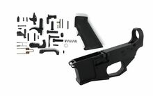 Premium 80% Lower Fire/Safe Marked Billet and Mil-Spec AR15 Lower Parts Kit (w/ Hammer and Trigger)