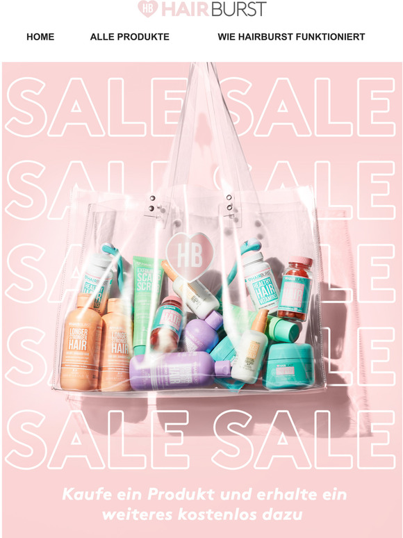 Er ist zurück. Der Hairburst buy one get one free Sale hat begonnen! ✨
