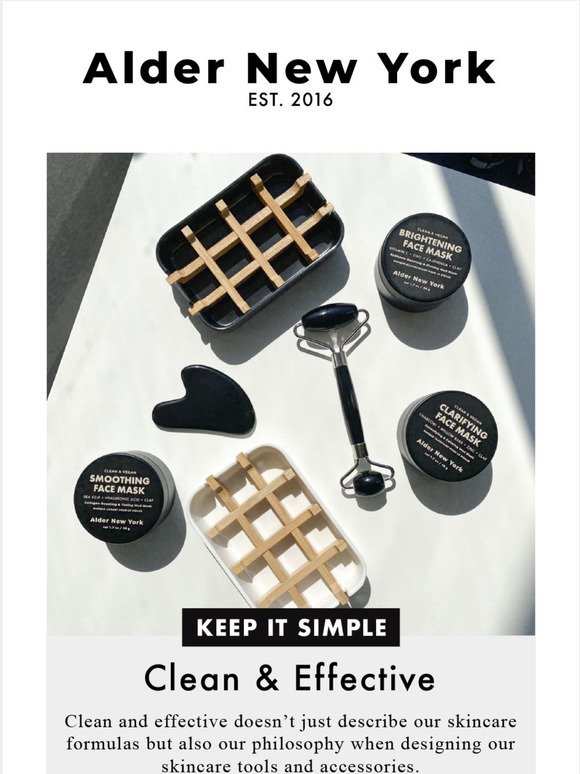 Alder New York Clean & Effective Isn't Just For Formulas Milled