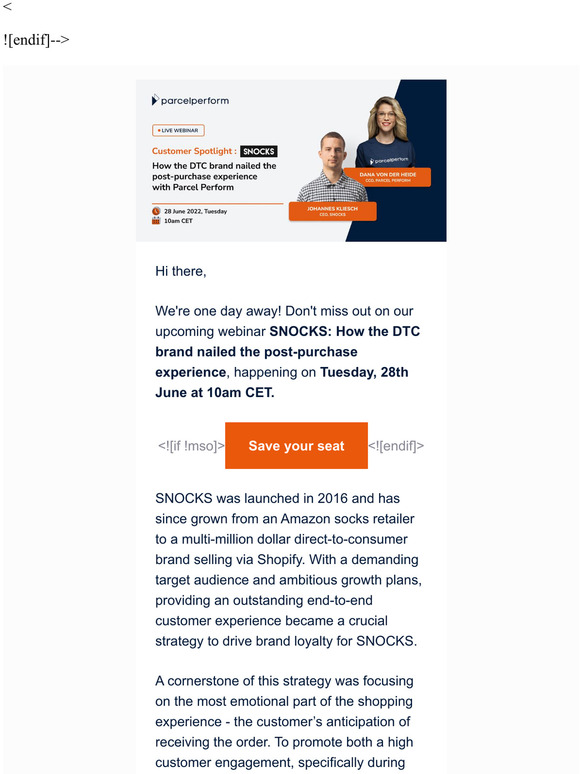 [Last chance to register] How the DTC brand SNOCKS nailed the post-checkout experience