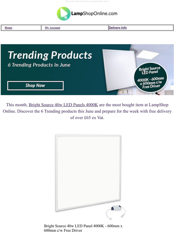 6 Trending LED Products this month.