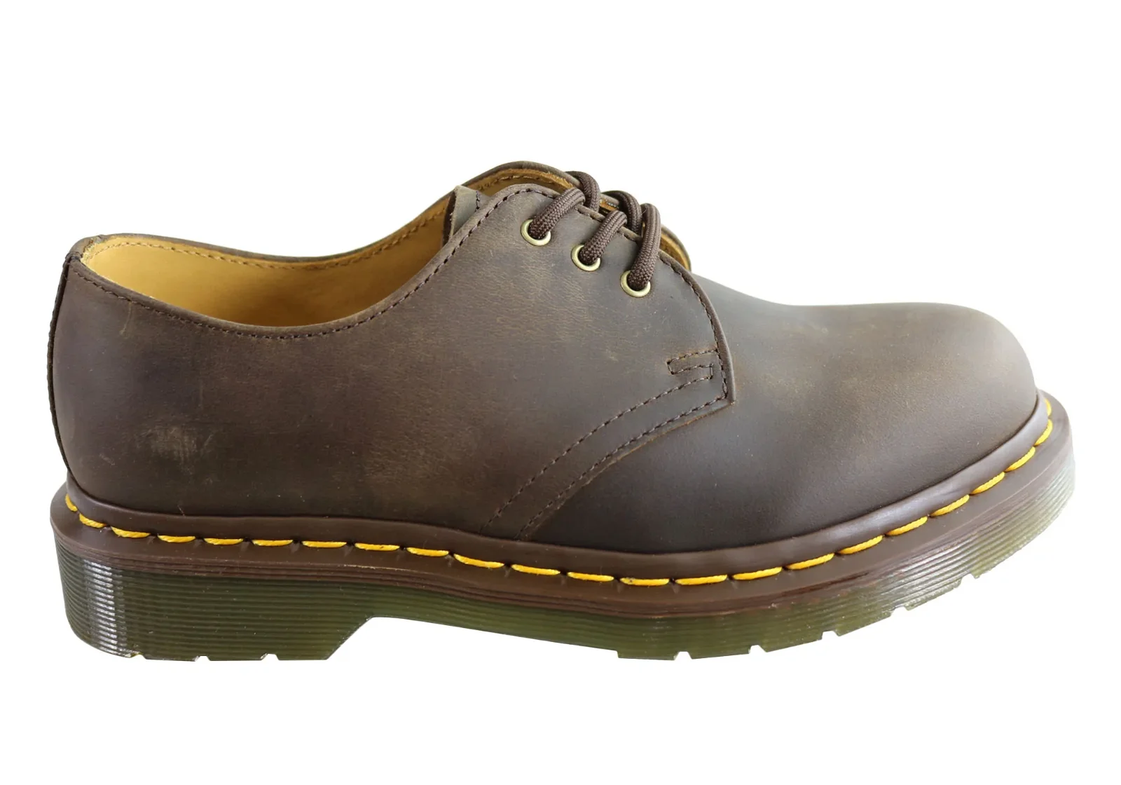 Image of Dr Martens 1461 Gaucho Crazy Horse Lace Up Comfortable Unisex Shoes