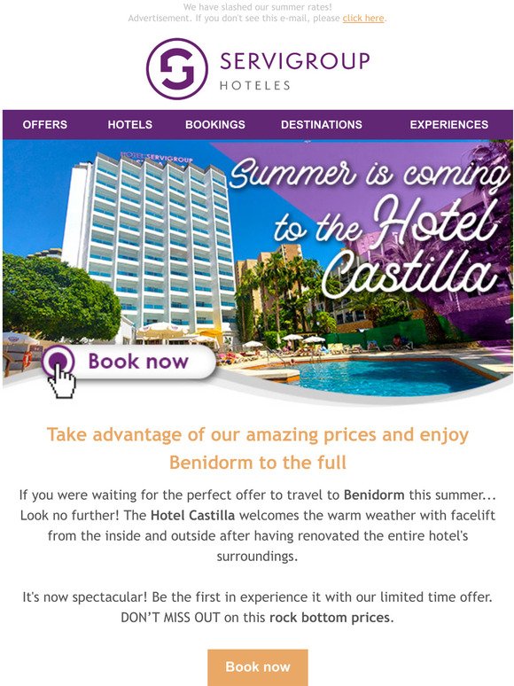 We are re-opening the Hotel Castilla