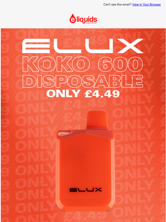 Shop Elux's New Koko 600 Disposable Vape