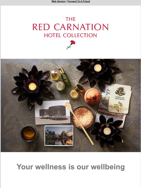 —, realise your wellness potential with Red Carnation Hotels
