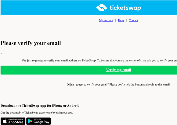 Please verify your email
