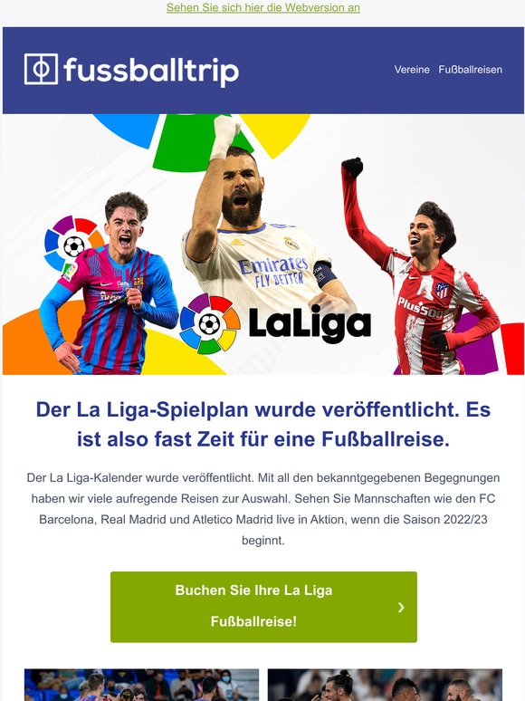 Die Saison 2022/23 der La Liga beginnt am 12 August! ⚽