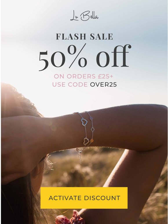 🔥 50% OFF Flash Sale until Friday