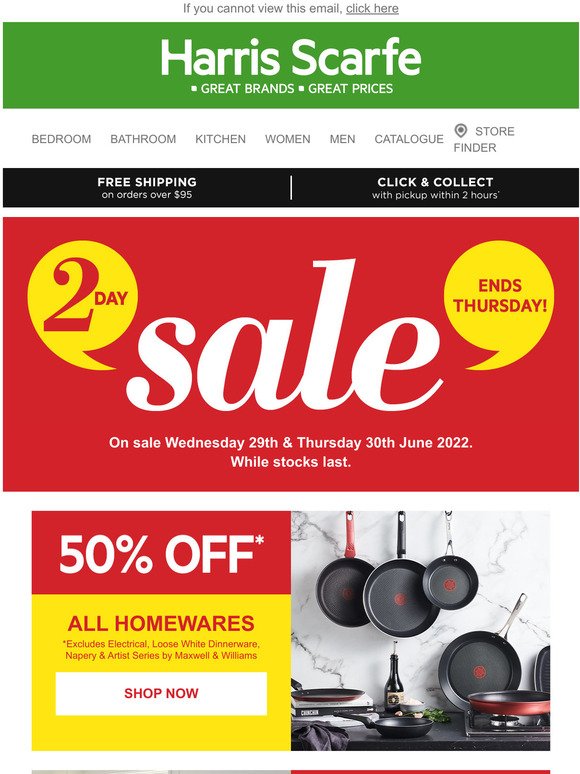 —, 50% off all Homewares, Manchester & More!