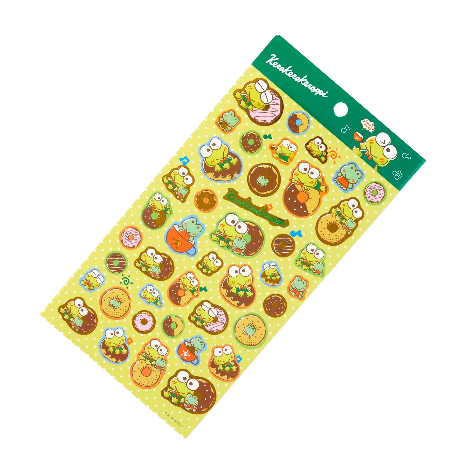 Image of Keroppi Gold Accent Sticker Sheet