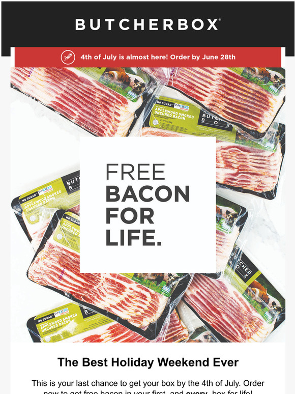 ButcherBox Re July 4th Shipping Cutoff Milled