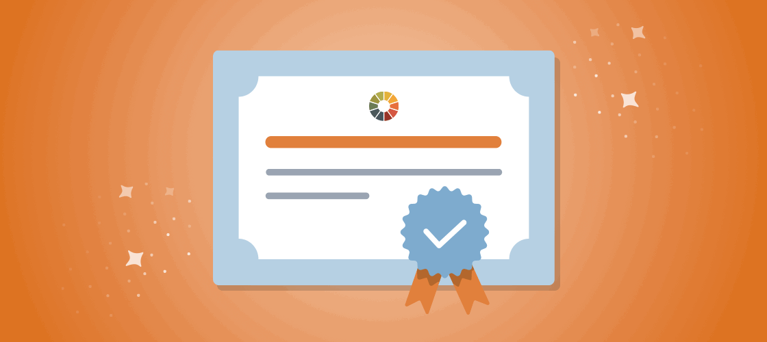 a certification with a Litmus logo on it