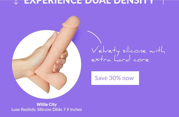 Willie City Luxe Realistic Silicone Dildo 7.9 inches