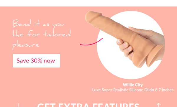 Willie City Luxe Super Realistic Silicone Dildo 8.7 inches