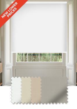 White Roller Blind for Bedrooms