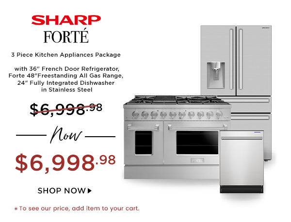 Sharp 3 Piece Kitchen Appliance Package