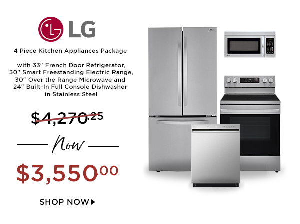 LG 4 Piece Kitchen Appliances Package