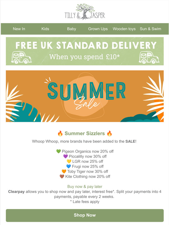 Don't miss our summer sizzlers!