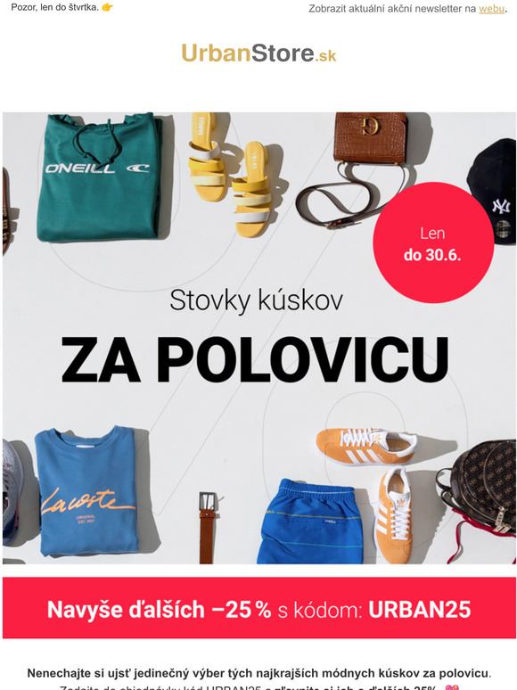 Stovky kúskov za POLOVICU ‼️