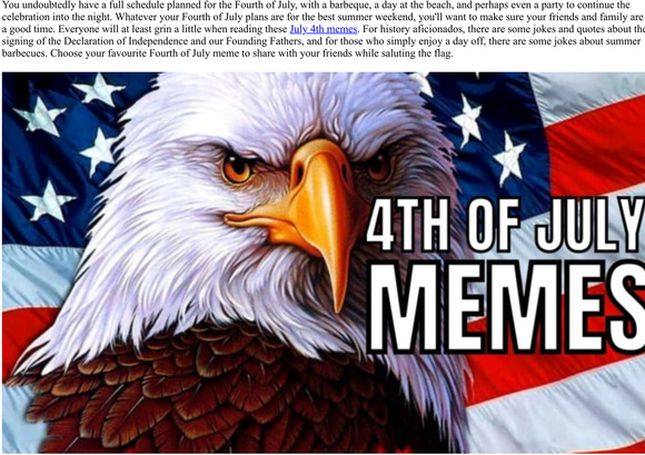 Happy 4th Of July Memes