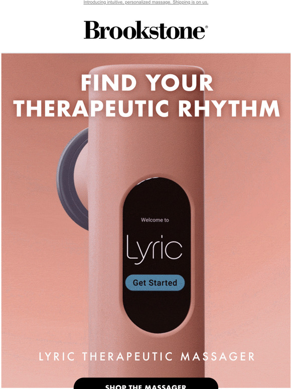 brookstone A NEW Way to Unwind Milled