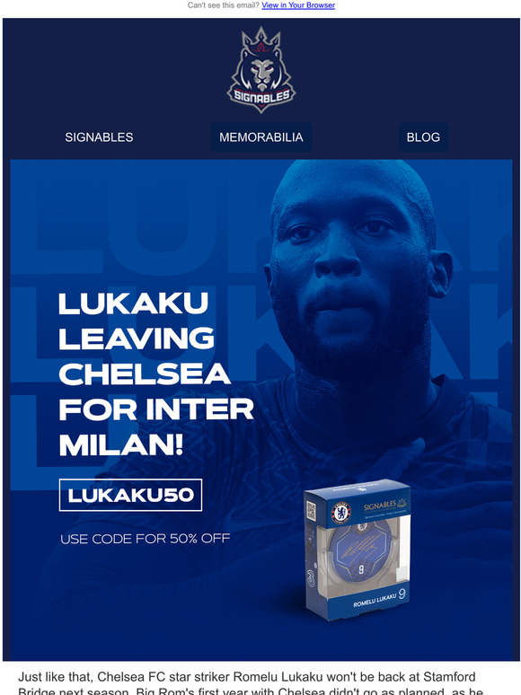 Lukaku News = Discounts For You!