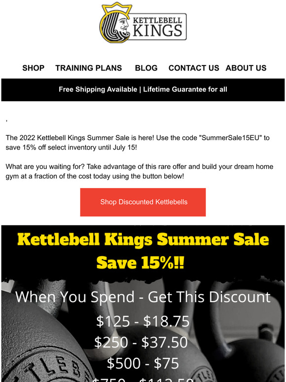 Kettlebell kings online sale