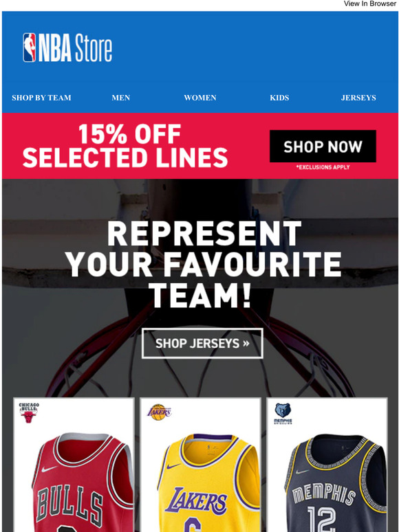Ends Today: 15% Off NBA Essentials