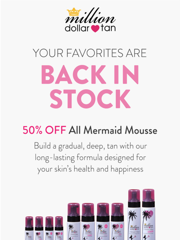 🧜‍♀️ Save up to 50% on Mermaid Mousse and Summer Kits! Sale ends June 30th.
