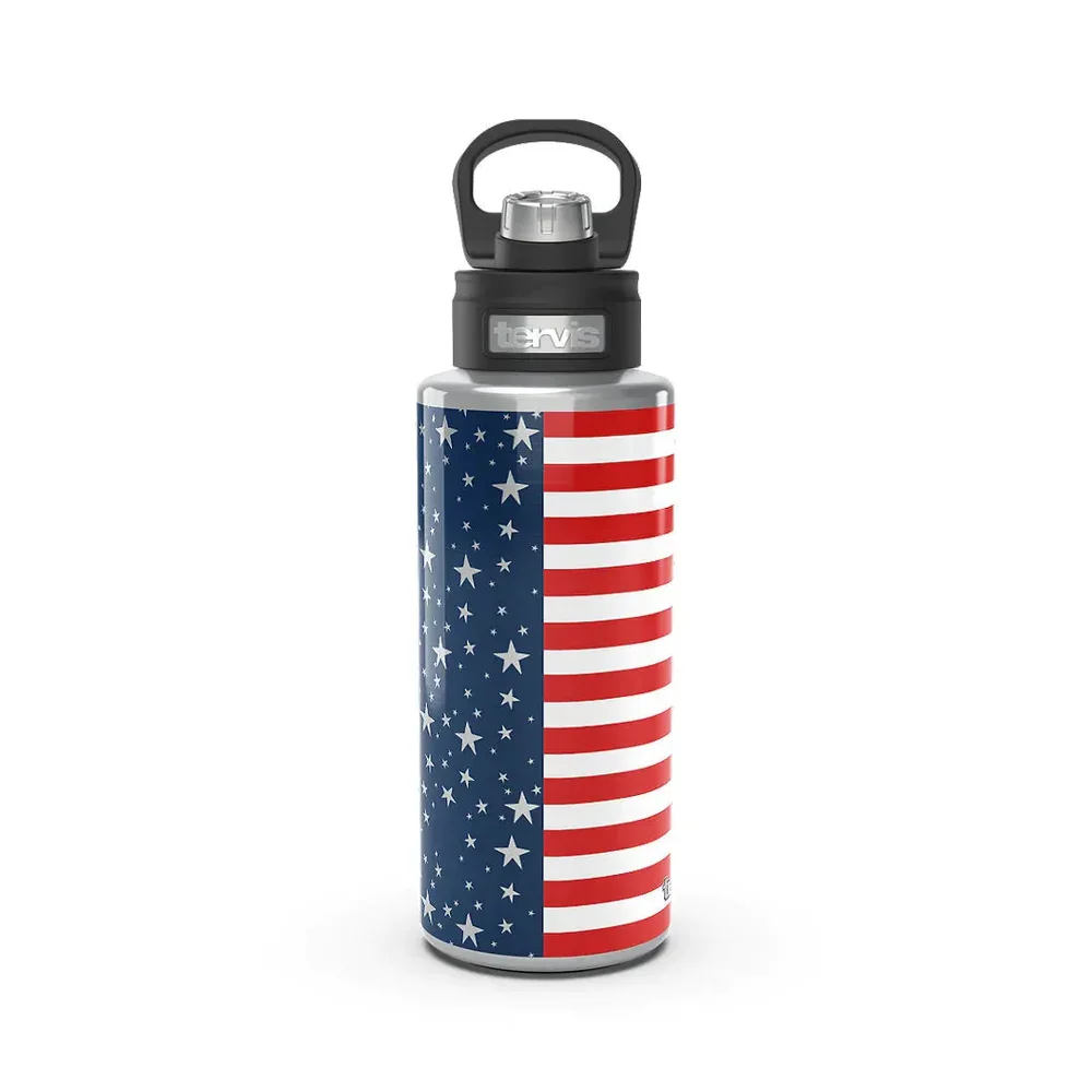 Image of Tervis 32 oz Stars and Stripes Stainless Steel Water Bottle