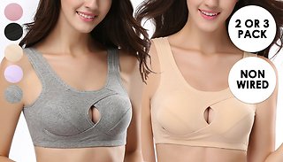 2 or 3-Pack of Comfort Bras - 5 Colours & Sizes 32A to 55E