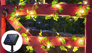 20, 50 or 100 LED Solar Garden Vine String Lights - 3 Designs