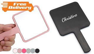 Personalised Handheld Make-Up Mirror - 6 Colours