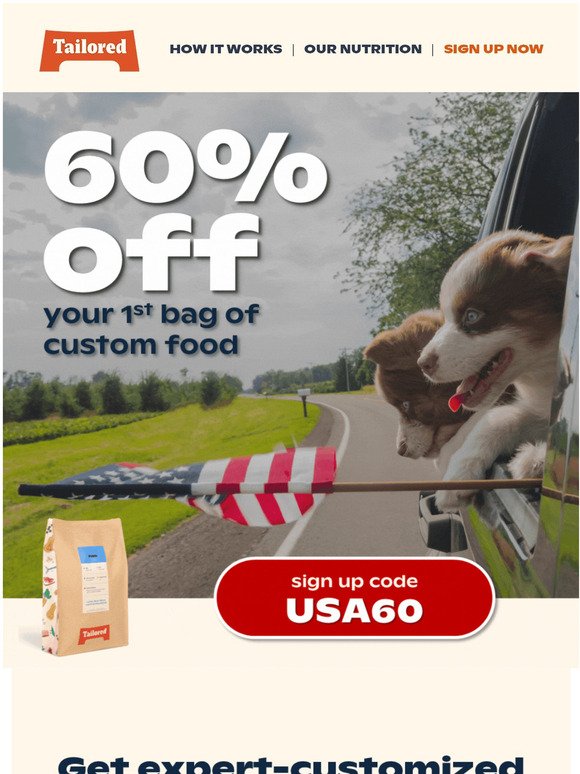 ⭐️Stars, Stripes, 60% OFF! 🎆 Get Custom Food Today!
